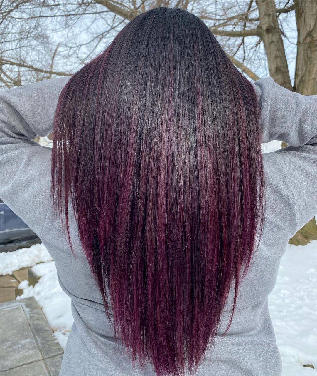 Ombré on Straight and Long Hair