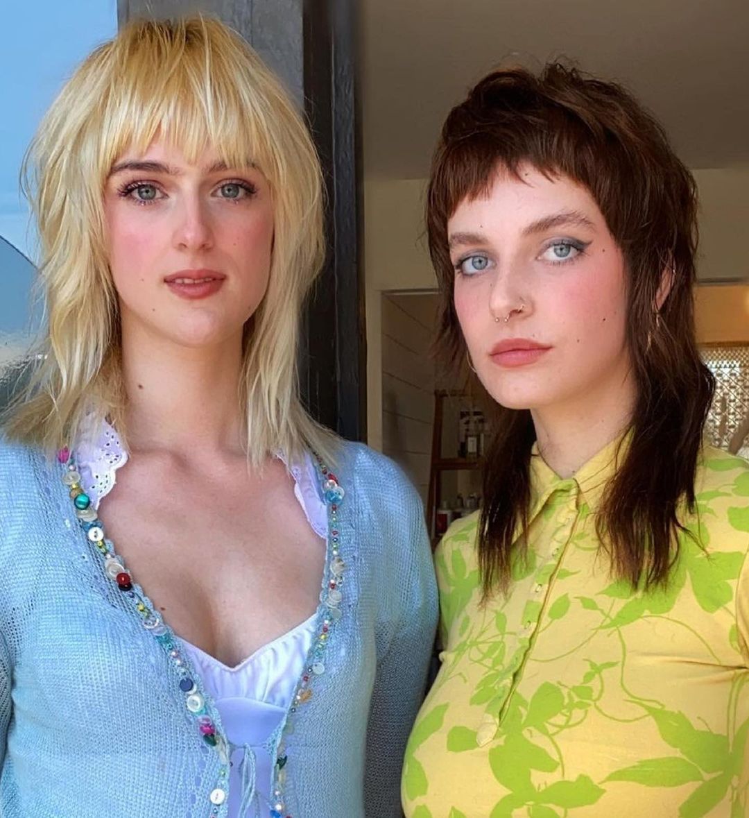 Wolf haircut with bangs